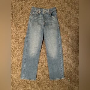 Levi’s Ribcage Straight Ankle Classic Blue Women's Jeans